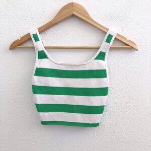 BABATON By Aritzia Sculpt Knit Squareneck Cropped Tank Size XXS